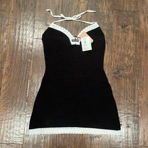 MIU MIU Cotton Halter dress / size 40 Italian (4 US) new with tags never worn